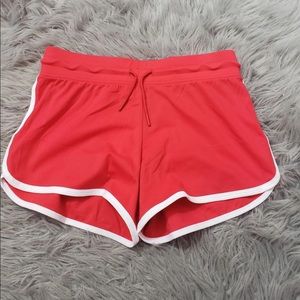 Alphalete red curve shorts